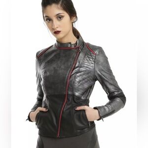 Medium Star Wars Captain Phasma Faux Leather Jacket Her Universe *Read desc.*